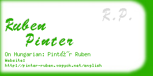 ruben pinter business card